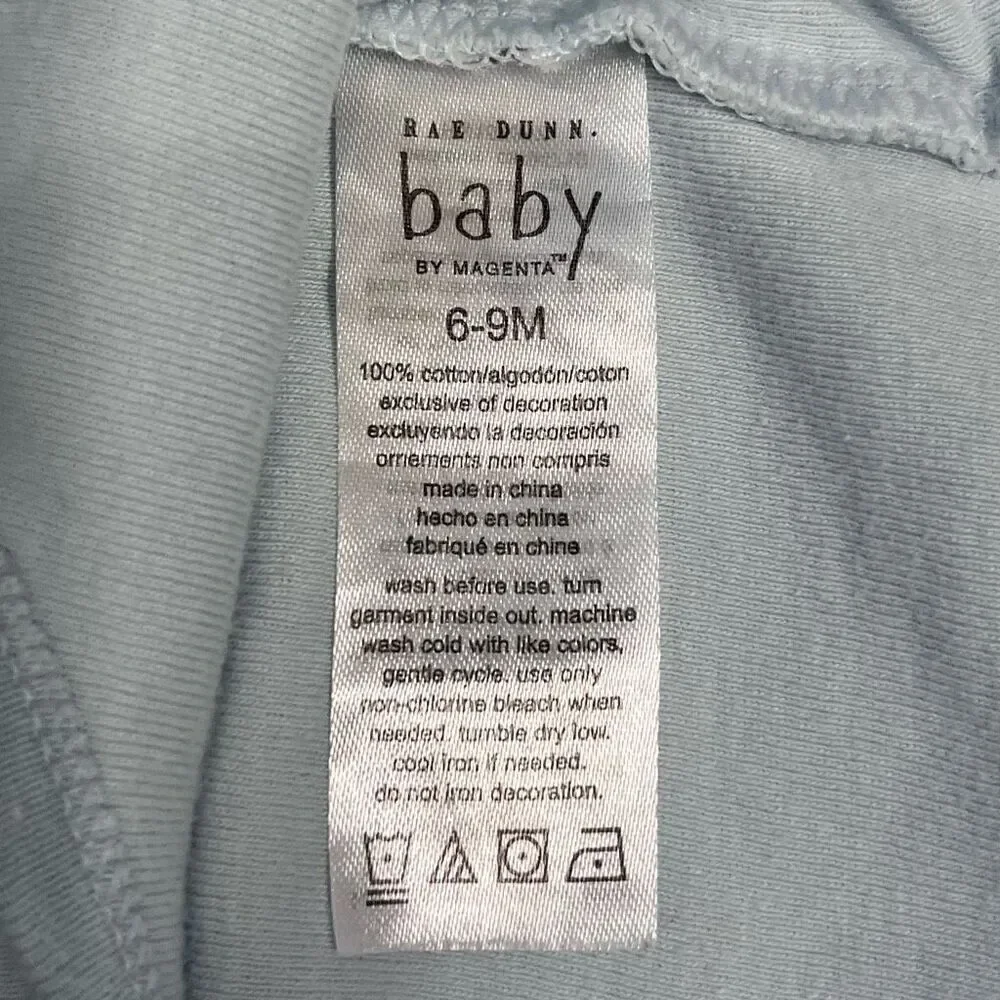 Rae Dunn Chick Magnet Blue Bodysuit   Sz 6-9 m